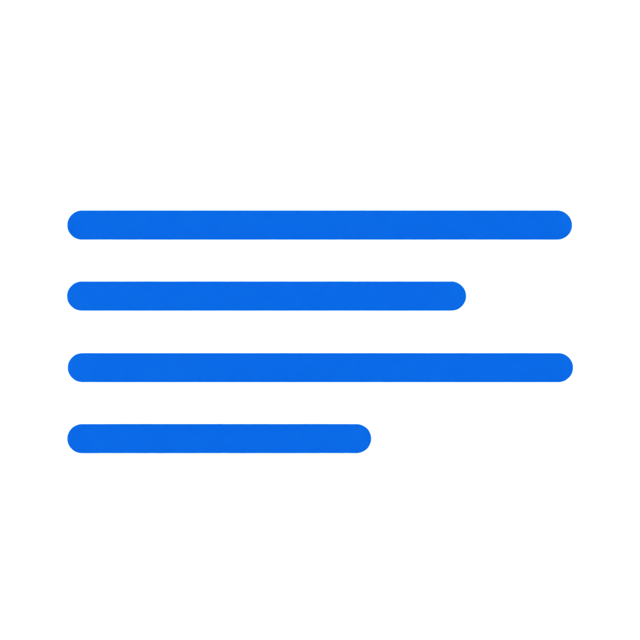 Textzeilen Icon